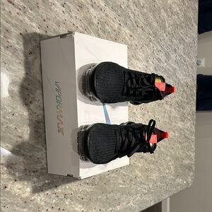 Nike  Black and Red VaporMax Sneakers